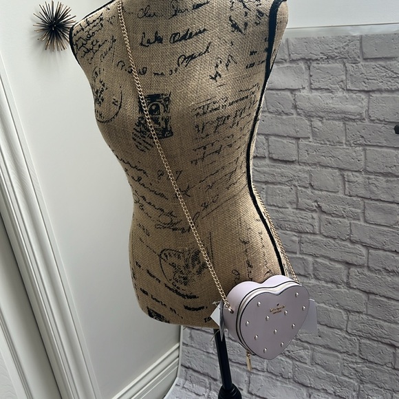 Kate spade heart crossbody lilac moon purple pearls - Picture 3 of 12